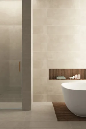 Wiesbaden Less Nisdeur 8mm Nano Helder Glas / Brons Koper Snelle Levering