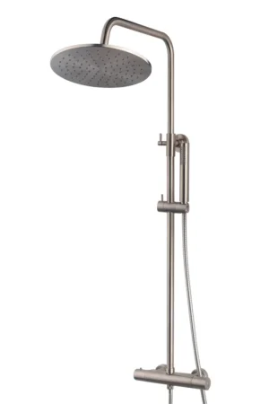 Bestel Nu Wiesbaden Douchekraan Opbouwset Caral Geborsteld Staal