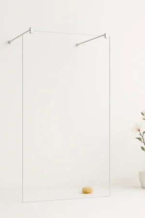 Wiesbaden Free Vrijstaande Inloopdouche 140cm - 8mm Nano Blank Glas Meest Verkocht