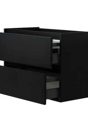 Beperkt Aanbod Wiesbaden Marmaris Losse Onderkast Met 2 Laden Zwart 60cm