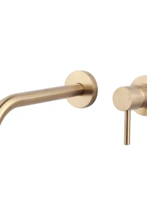 Wiesbaden Slim Twenty Eenhendel Wastafel-Afbouwdeel Geborsteld Messing Voordeelprijs