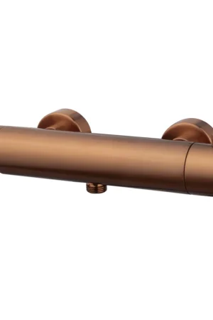 Wiesbaden Caral Cool Touch Thermostatische Douchemengkraan Geborsteld Brons Koper Gereduceerde Prijs