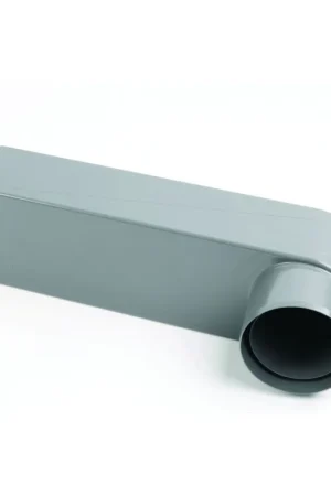 Voordeelprijs Stadsuitloop pvc 60x80mm 70-80mm aansluiting