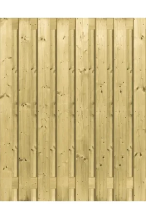 Tuinscherm geïmpregneerd vuren 19 planks 180x180cm Alleen Vandaag