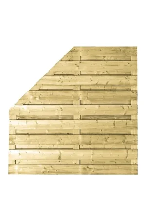 Tuinscherm vuren afbouw rechts vert 180x180cm Dagaanbieding