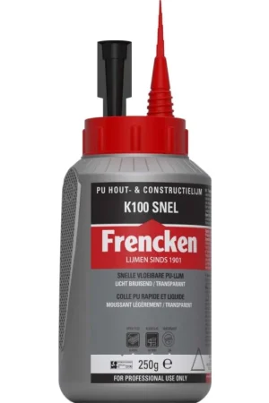 Aanbieding Frencken pu hout en constructielijm d4 k100 250 gram