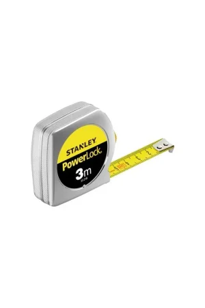 Stanley rolbandmaat powerlock 3 meter 033218 Finale Uitverkoop