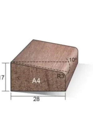 Actieprijs Hardhout glaslat a4 17x28mm