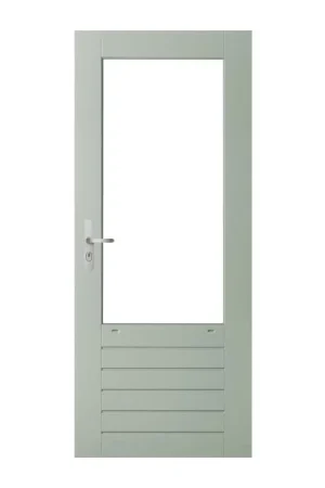 Wk046 stapeldorpeldeurborstweringhoogte 660mm grijs gegrond 930x2115x38mm Finale Uitverkoop