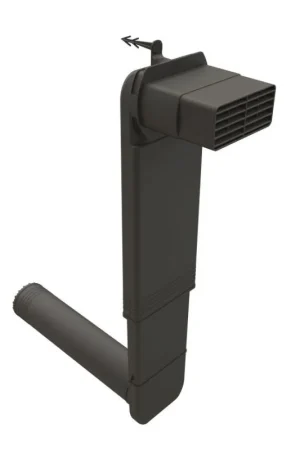 Vloerventilatie cobra wf zwart incl. rooster Actieprijs