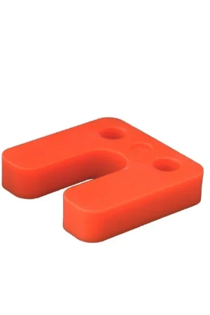 Weekendaanbieding GB drukplaat met sleuf 15.0x70x70mm oranje 34755