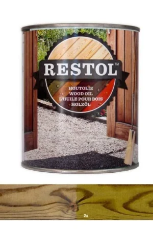 Aanbieding Restol zijdeglans tuinhout groen 2.5ltr