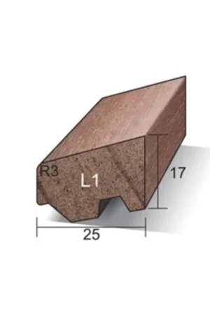 Voordeelprijs Hardhout ventilerende glaslat l1 17x25mm