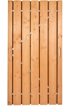 Tuindeur coloured geschaafd stalen frame 195x100cm incl duimen Gecertificeerd