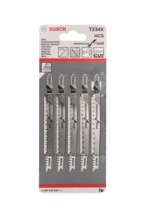Bosch decoupeerzaagblad 117mm t234x blister 5 stuks Gratis Retour