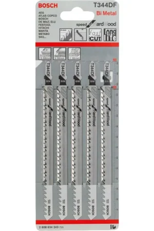 Bosch decoupeerzaagblad 152mm t344df blister 5 stuks Favoriet