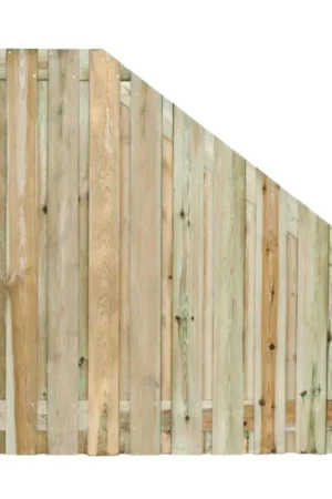 Uitverkoop Tuinscherm geïmpregneerd grenen afbouw 21 planks 90/180x180cm