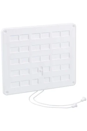 Beperkte Voorraad Schuifventielatierooster kunststof wit 20x25cm