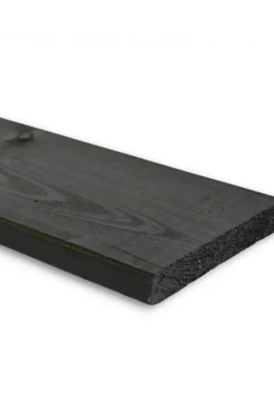 Vuren plank fijnbezaagd zwart 25x275mm Hete Deal