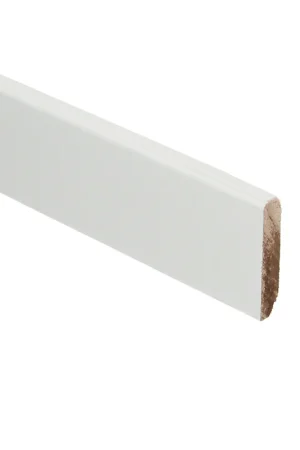 Voordeelprijs Grenen koplat recht e wit gegrond 12x45mm