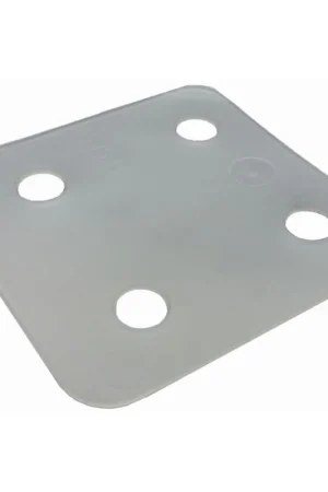 Betaalbaar GB drukplaat zonder sleuf 1.0x70x70mm transparant 34701 / 96 stuks