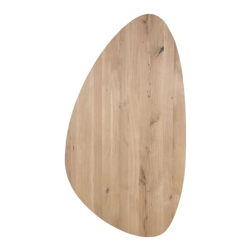 Starcrown tafelblad rustiek eiken kiezel facet rand type A 40mm 280x135cm Op = Op