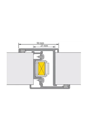 Deurnaald type 2000 2200x40mm blind Gratis Retour
