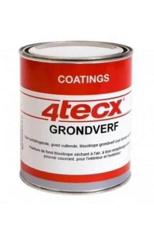 4tecx grondverf zwart 2.5ltr oplosmiddelbasis Weekendaanbieding