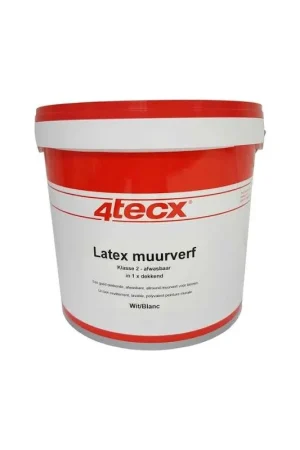 4tecx muurverf superdek wit 5.0ltr Gratis Verzending