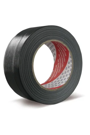Technotape ducttape 320 universal zwart 50mm x 50meter Fabrieksprijs