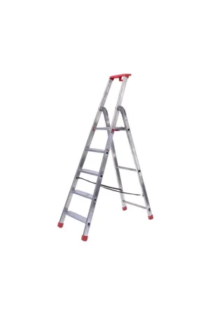 4tecx trap enkel aluminium oploopbaar 1x5 treden Direct Beschikbaar