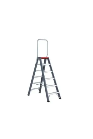 Betrouwbaar 4tecx trap dubbel aluminium oploopbaar met beugel 2x6 treden