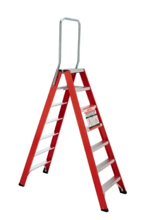 Betrouwbaar 4tecx trap dubbel aluminium oploopbaar met beugel 2x7 treden