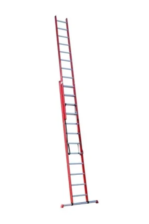 4tecx reformladder 2-delig aluminium met steun balk 2x14 treden Superprijs