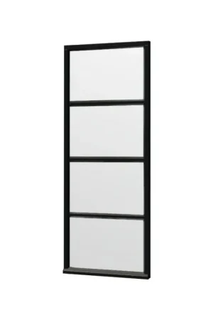 Aanbieding Raam steellook zwart 4 vaks 220x86,5cm