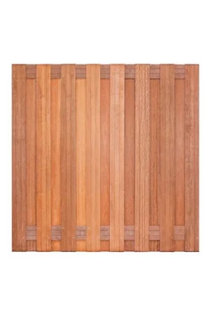 Tuinscherm hardhout 15 planks 180x180cm Express Levering