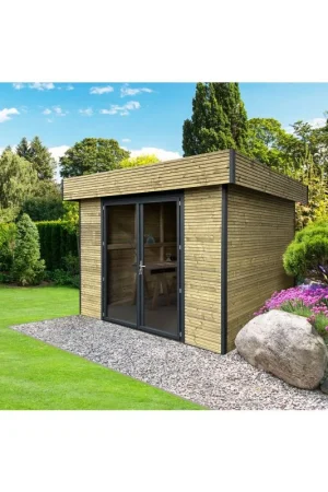 Tuinhuis excellent Valencia vuren geimpregneerd 300x300cm Lage Kosten