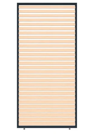 Rechtstreeks Van De Fabrikant CarpGarant horizontaal shutter paneel aluminium houtlook 125x235cm