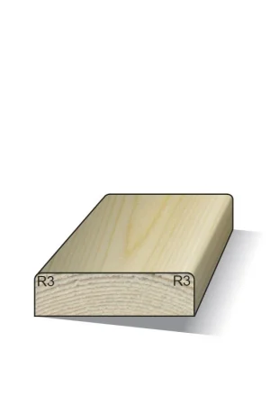 Vuren koplat recht e 12x45mm Nieuw