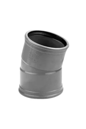 Weekendaanbieding Bocht 15 graden dw manchet/manchet 125mm