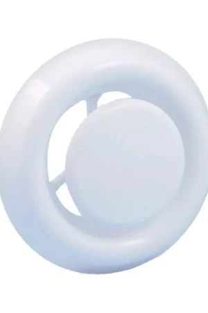 Afzuigventiel met klemmen kunststof wit 125mm Aanbieding