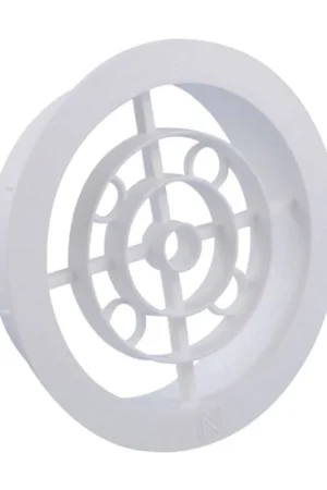 Ventilatierooster kunststof wit vast 120mm Beperkt Aanbod
