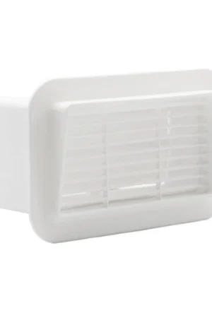 Ventilatiekanaal lamellenrooster wit 110x54mm Voordeelprijs