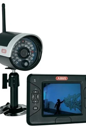 Abus beveiligingscamera draadloos + 3.5"monitor Populair