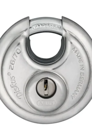 Abus discus hangslot rvs rond type 2670mm k.t blister Korting