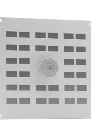 Alu. schuifrooster 200x200mm, gaas, wit Merkproduct