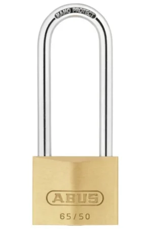 Abus hangslot messing hoge beugel 80mm 65/50 ka 6501 Betaalbaar