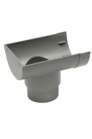 Beperkte Voorraad Mastgoot grijs eind uitlaatstuk 70/80 150mm