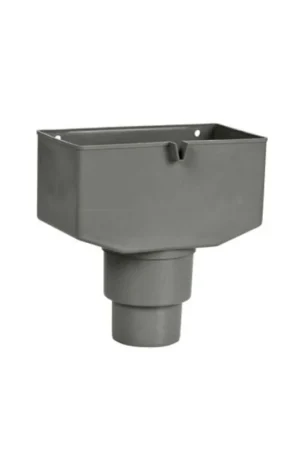 Vergaarbak grijs met overloop 80/100mm Flitsaanbieding