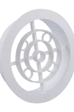 Ventilatierooster kunststof wit vast 100mm Seizoensaanbieding